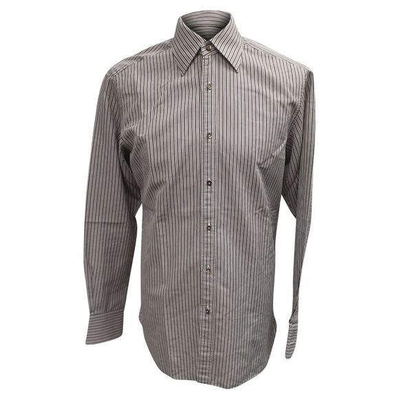 Gucci Long Sleeve Striped Button Down Shirt in Multicolor Cotton - Picture 1 of 5